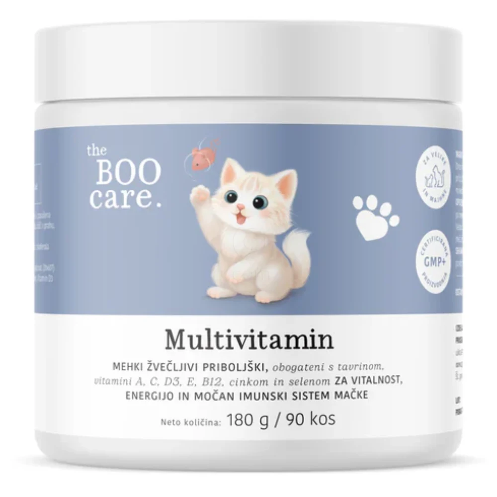 The BOO Care, dopolnilni priboljški za mačke - multivitamin (90 priboljškov)